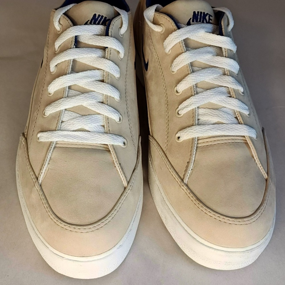 Nike SCRQC Sneakers Mens 9 Tan Navy Blue Suede Vintage 1994 941024-BA-D - Picture 5 of 12